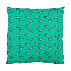 Zodiac Bat Pink Teal Standard Cushion Case (one Side) by snowwhitegirl