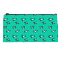 Zodiac Bat Pink Teal Pencil Cases by snowwhitegirl