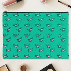 Zodiac Bat Pink Teal Cosmetic Bag (xxxl) by snowwhitegirl