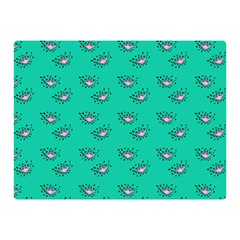 Zodiac Bat Pink Teal Double Sided Flano Blanket (mini)  by snowwhitegirl