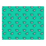 Zodiac Bat Pink Teal Double Sided Flano Blanket (Large)  80 x60  Blanket Front