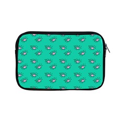 Zodiac Bat Pink Teal Apple Macbook Pro 13  Zipper Case by snowwhitegirl