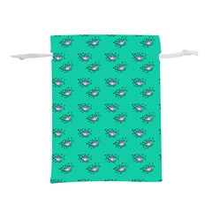 Zodiac Bat Pink Teal Lightweight Drawstring Pouch (s)