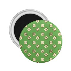 Happy Toast Green 2.25  Magnets