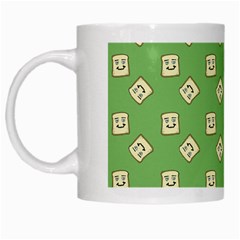 Happy Toast Green White Mugs by snowwhitegirl