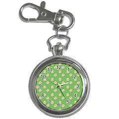 Happy Toast Green Key Chain Watches by snowwhitegirl