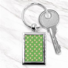 Happy Toast Green Key Chain (rectangle) by snowwhitegirl