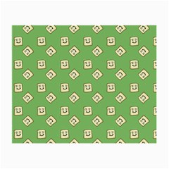 Happy Toast Green Small Glasses Cloth by snowwhitegirl