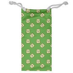 Happy Toast Green Jewelry Bag by snowwhitegirl