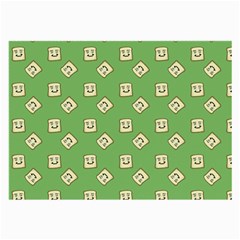 Happy Toast Green Large Glasses Cloth by snowwhitegirl