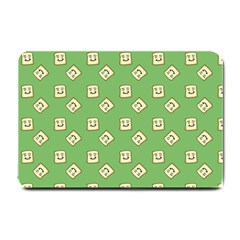 Happy Toast Green Small Doormat  by snowwhitegirl