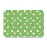 Happy Toast Green Small Doormat  24 x16  Door Mat