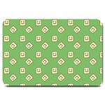 Happy Toast Green Large Doormat  30 x20  Door Mat