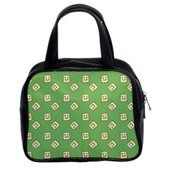 Happy Toast Green Classic Handbag (two Sides) by snowwhitegirl