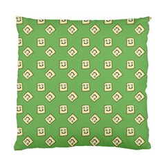 Happy Toast Green Standard Cushion Case (two Sides) by snowwhitegirl