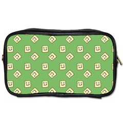 Happy Toast Green Toiletries Bag (one Side) by snowwhitegirl