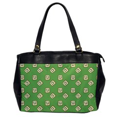 Happy Toast Green Oversize Office Handbag by snowwhitegirl