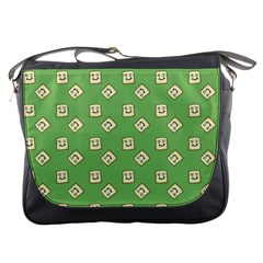 Happy Toast Green Messenger Bag by snowwhitegirl