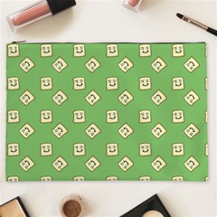 Happy Toast Green Cosmetic Bag (xxl) by snowwhitegirl