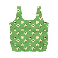 Happy Toast Green Full Print Recycle Bag (m) by snowwhitegirl