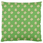 Happy Toast Green Standard Flano Cushion Case (One Side) Front