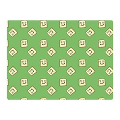 Happy Toast Green Double Sided Flano Blanket (mini)  by snowwhitegirl