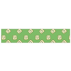 Happy Toast Green Small Flano Scarf