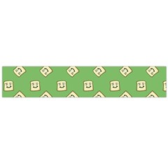 Happy Toast Green Large Flano Scarf 