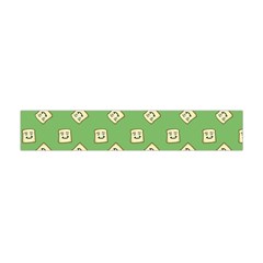 Happy Toast Green Flano Scarf (Mini)