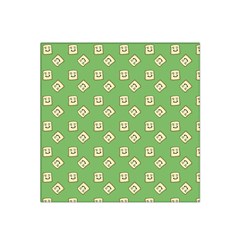 Happy Toast Green Satin Bandana Scarf