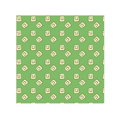 Happy Toast Green Small Satin Scarf (square) by snowwhitegirl