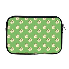 Happy Toast Green Apple Macbook Pro 17  Zipper Case by snowwhitegirl