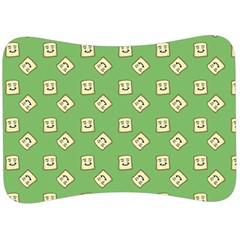 Happy Toast Green Velour Seat Head Rest Cushion by snowwhitegirl