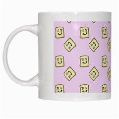 Happy Toast Pink White Mugs by snowwhitegirl