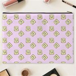 Happy Toast Pink Cosmetic Bag (XXXL) Back