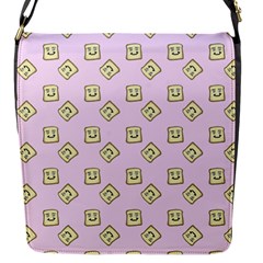 Happy Toast Pink Flap Closure Messenger Bag (s) by snowwhitegirl