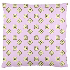 Happy Toast Pink Standard Flano Cushion Case (one Side) by snowwhitegirl