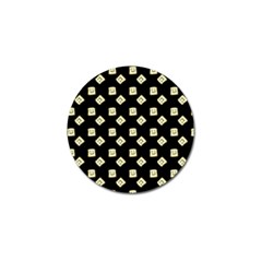 Happy Toast Black Golf Ball Marker by snowwhitegirl