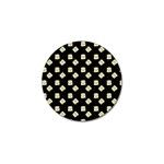 Happy Toast Black Golf Ball Marker (4 pack) Front