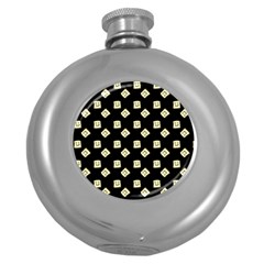 Happy Toast Black Round Hip Flask (5 Oz) by snowwhitegirl