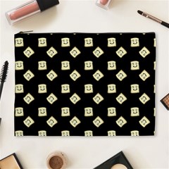 Happy Toast Black Cosmetic Bag (xl) by snowwhitegirl