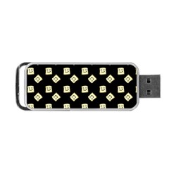 Happy Toast Black Portable Usb Flash (one Side) by snowwhitegirl