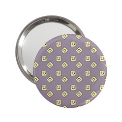 Happy Toast Grey 2 25  Handbag Mirrors