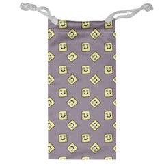 Happy Toast Grey Jewelry Bag by snowwhitegirl