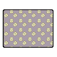 Happy Toast Grey Fleece Blanket (small) by snowwhitegirl