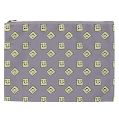 Happy Toast Grey Cosmetic Bag (xxl) by snowwhitegirl