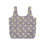 Happy Toast Grey Full Print Recycle Bag (S) Front