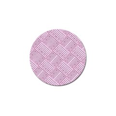 Wood Texture Diagonal Weave Pastel Golf Ball Marker by Mariart