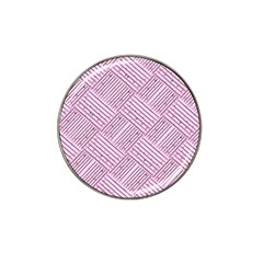 Wood Texture Diagonal Weave Pastel Hat Clip Ball Marker (10 Pack) by Mariart