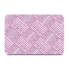 Wood Texture Diagonal Weave Pastel Plate Mats by Mariart